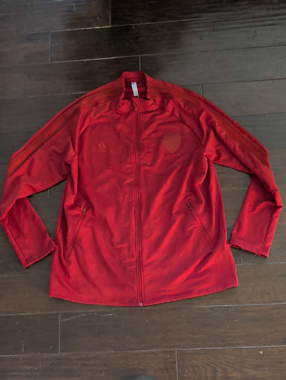 Adidas Arsenal FC 2020-2021 Red Anthem Soccer Track Jacket Full Zip XL
